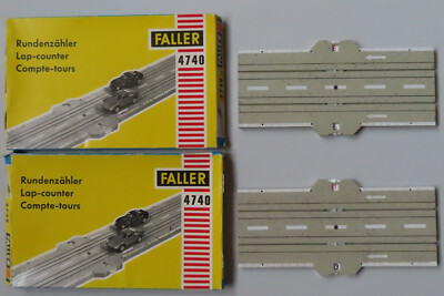 2 x Faller AMS 4740 -- Rundenzähler in OVP, 60er Jahre Spielzeug  #DEZ3384