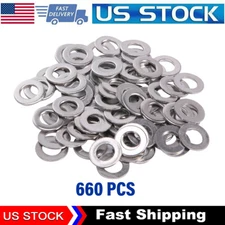 Flat Washer 304 Stainless Steel Washers Assortment Set Value Kit,660 Pieces Set