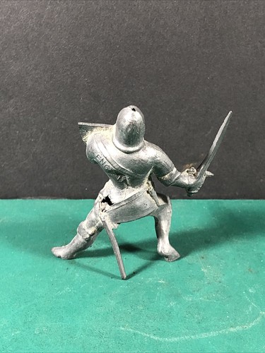 5 Lot | Vintage Metal Knight With Sword & Shield Figures | Unbranded | England - Picture 3 of 12