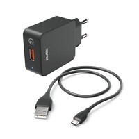 Hama SchnellladegeräT Micro-Usb Ladekabel 1,5M Ladeadapter 19,5W Qc Ladestecker