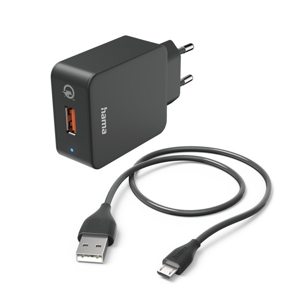 Hama SchnellladegeräT Micro-Usb Ladekabel 1,5M Ladeadapter 19,5W Qc Ladestecker-image
