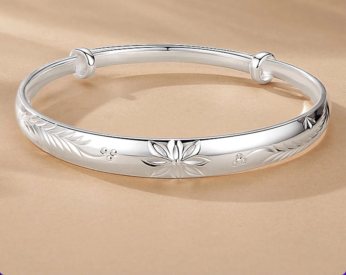 Handmade Sterling Silver Jewellery Sterling Silver Stacking Bangles,  Handmade Solid Silver Bracelet Set | AAM Jewellery