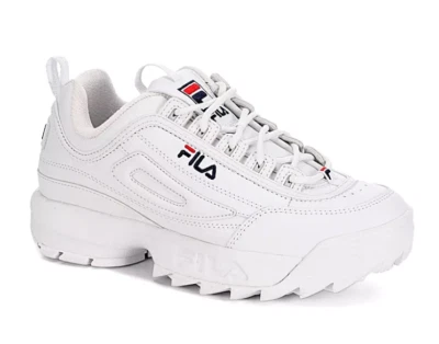 FILA DISRUPTOR II SNEAKER WHITE/PCT/VRED FW02945-111 FASHION BIG KIDS SNEAKER