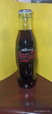 Stranger Things Coca-Cola New Coke Zero Sugar Glass Bottle Limited Edition 1985