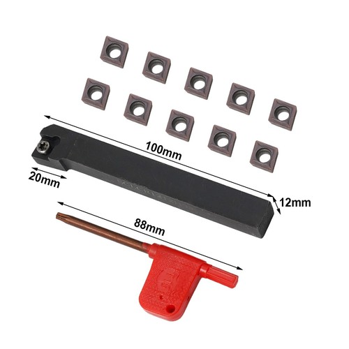 SCLCR1212H09 Holder Lathe Tool Cutter With 10pcs CCMT09T304-PM - Foto 8