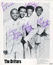SOUL VOCAL GROUP The Drifters autograph, signed publicity picture