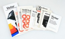 VIVITAR FLASH MANUAL COLLECTION OF 12