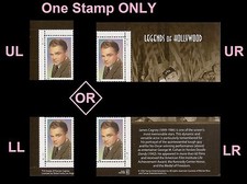 US 3329 Legends of Hollywood James Cagney 33c plate single MNH 1999