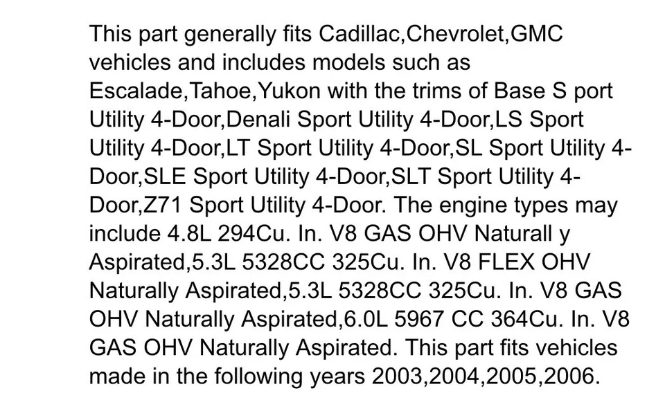 Kit de repuesto de aire acondicionado CARQUEST 8008K Chevrolet, GMC, Cadillac, Yukon, Tahoe Foto 2 de 2