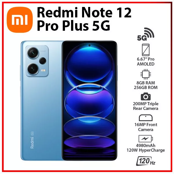 Xiaomi Redmi Note 12 Pro Plus 5G NFC 8GB 256GB Dual Sim Negro