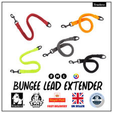 Truelove Bungee Dog Lead Extender Shock-Absorbing Black Red Grey M L UK