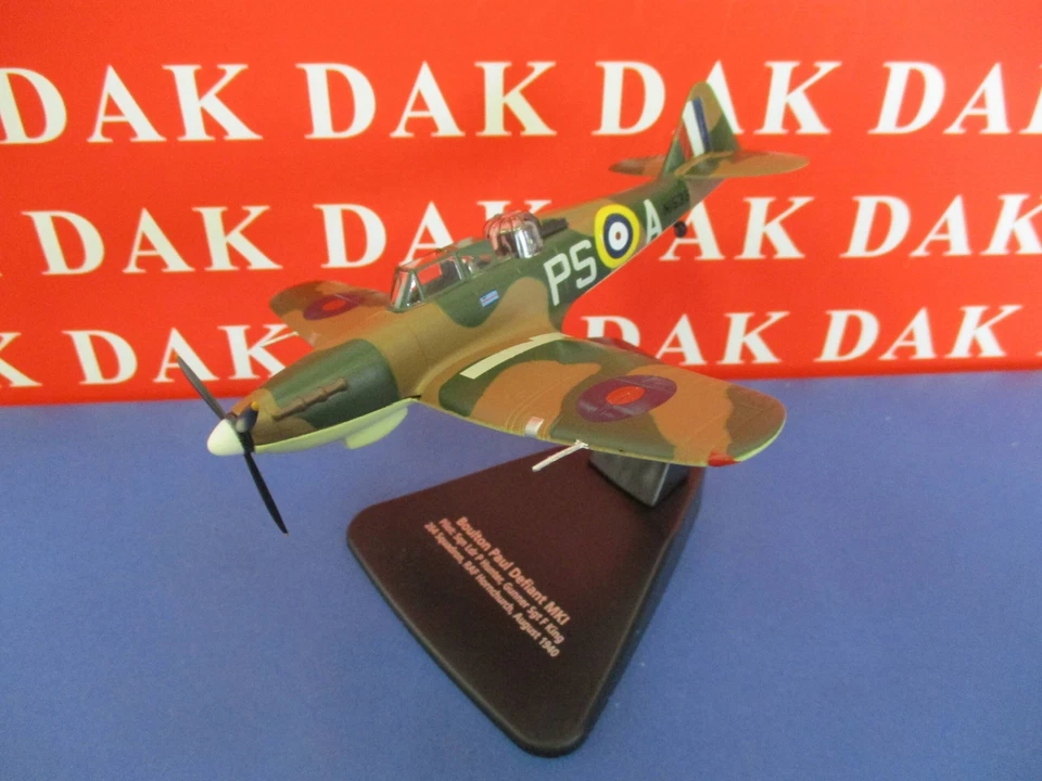 Die cast 1/72 Modellino Aereo Aircraft Boulton Paul Defiant 264 Sqn. RAF 1940 - Immagine 2 di 4