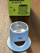 Bergeon 2611-TB-4 Watchmaker White Loupe, 2.5x Magnification, Swiss Loupes, Tool