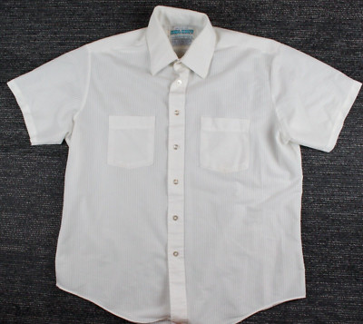 70s Kool Knit Montgomery Ward Short Sleeve Button Up Shirt Mens