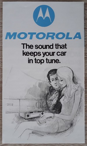 Motorola Auto Audio Prospekt um 1970 - Radio acht Spur