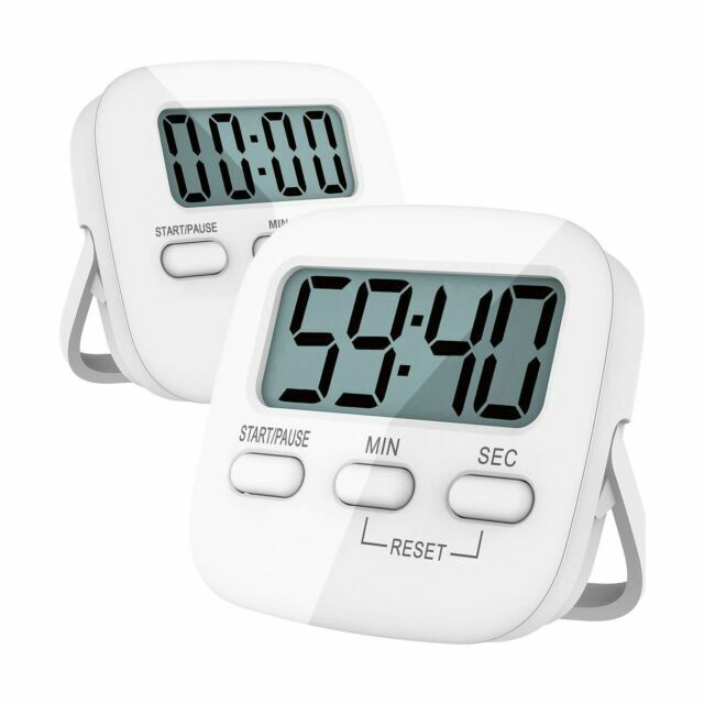 Antonki White Digital Kitchen Timer Pack of 2 for sale online