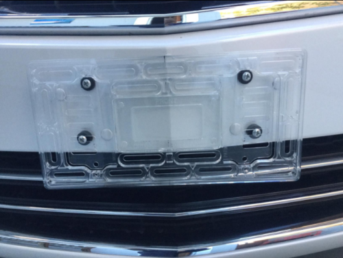 License Plate Holder Front Bumper Universal License Plate Tag Holder Mount Adapter Bumper Bracket AUTO CAR TRUCK E Front License Plate Holder - Foto 7