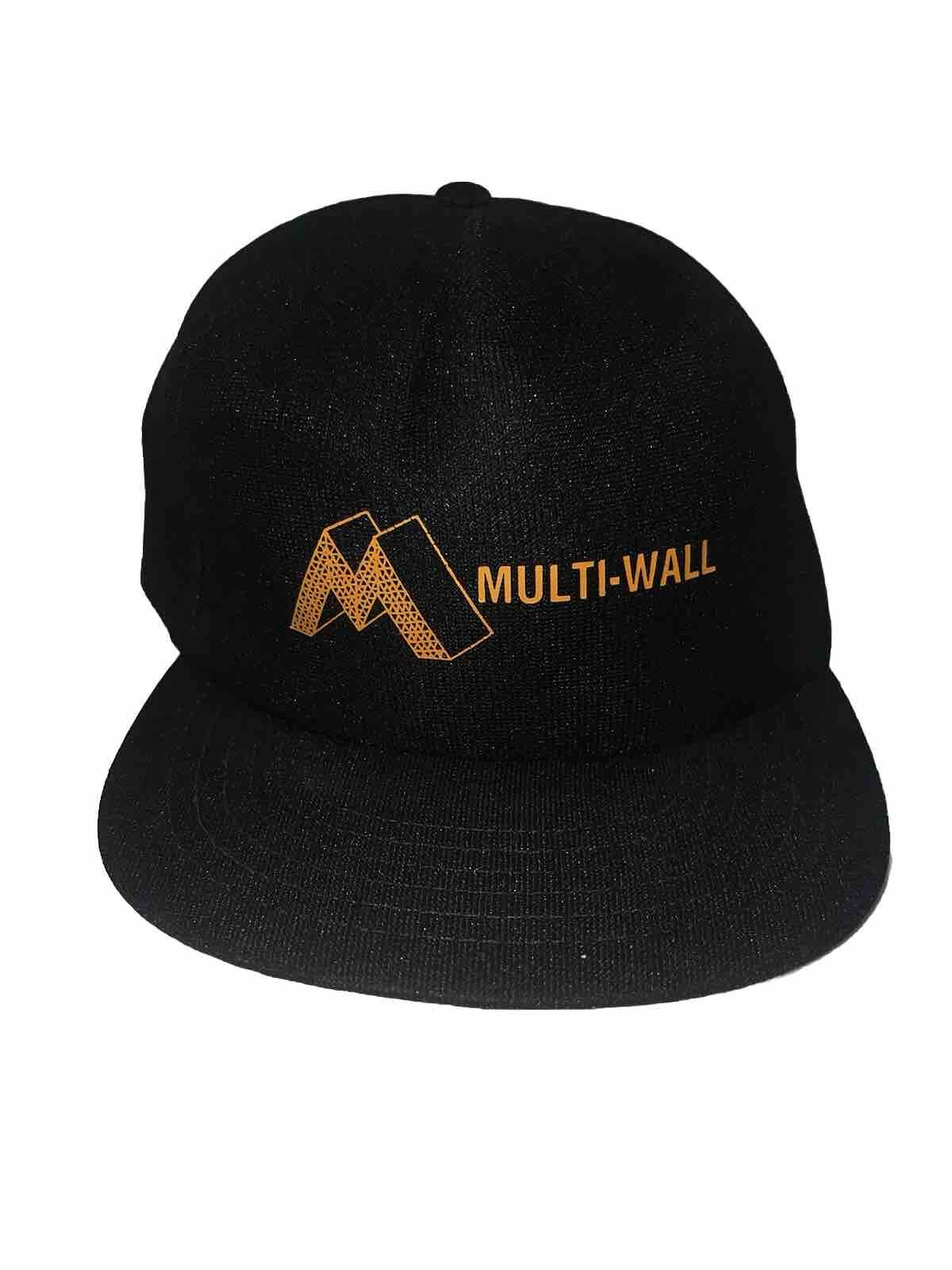 Vintage Hat Multi-Wall Adjustable Backstrap Black… - image 1