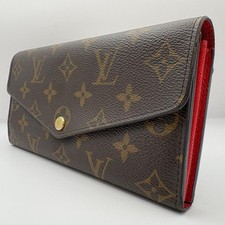 LOUIS VUITTON Monogram Long Wallet Portefeuille Sarah Fuchsia A-260219-9