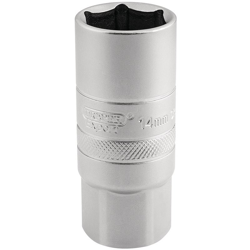 Draper 1/2""Drive  14mm Thread 6 Point  Spark Plug Socket - 21mm socket size
