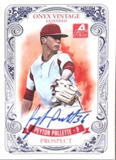 2021 Onyx Vintage Extended - Blue Signatures #EAPP Peyton Pallette Near Mint
