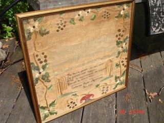 TODAY ..I'LL BE LISTING A VERY RARE VERY SPECIAL FULL SIZED PENNSYLVANIA SAMPLER