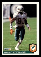 Mark Clayton 1992 Fleer #222 Miami Dolphins FREE SHIPPING *091