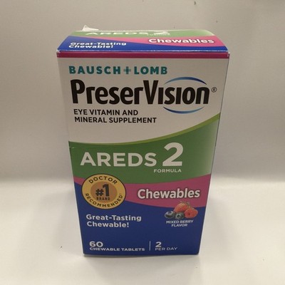 Bausch + Lomb AREDS 2 Mineral & Vitamin Softgel 60ct Mixed BerrEx: 01/28