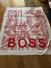 Tuch Boss, Baumwolle Rot Weiß