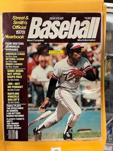 Street & Smith's Official 1978 Yearbook Rod Carew Minnesota Twins