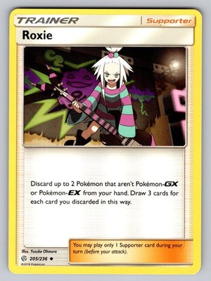 Roxie 205/236 Uncommon Cosmic Eclipse Pokemon Lightly Played