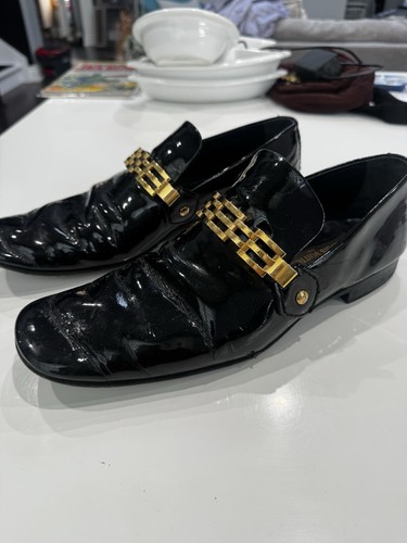 Louis Vuitton, Vintage Louis Vuitton Patent Leather Gold link Men’s Dress Shoe Size Eu9 Us10
