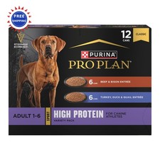 Purina Pro Plan Sport High Protein Wet Dog Food 13 oz Pack Beef Bison Entr Duck
