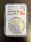 2006-W Burnished Silver Eagle NGC MS70 Mercanti Signed Early Releases