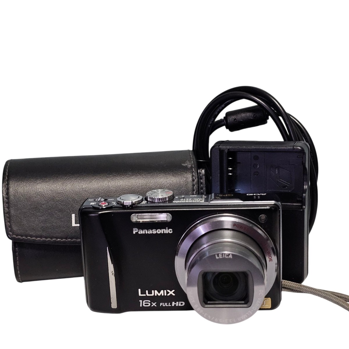 Panasonic Lumix DMC-ZS10 14.1MP Digital Camera Black Charger 16GB