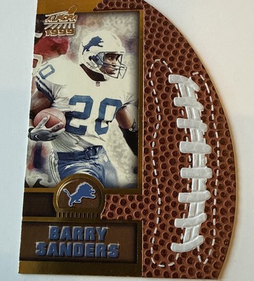 1999 Pacific Aurora Leather Bound Barry Sanders #7 HOF