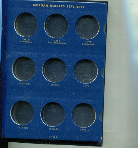 1878 - 1886 MORGAN SILVER DOLLAR WHITMAN ALBUM 3388T