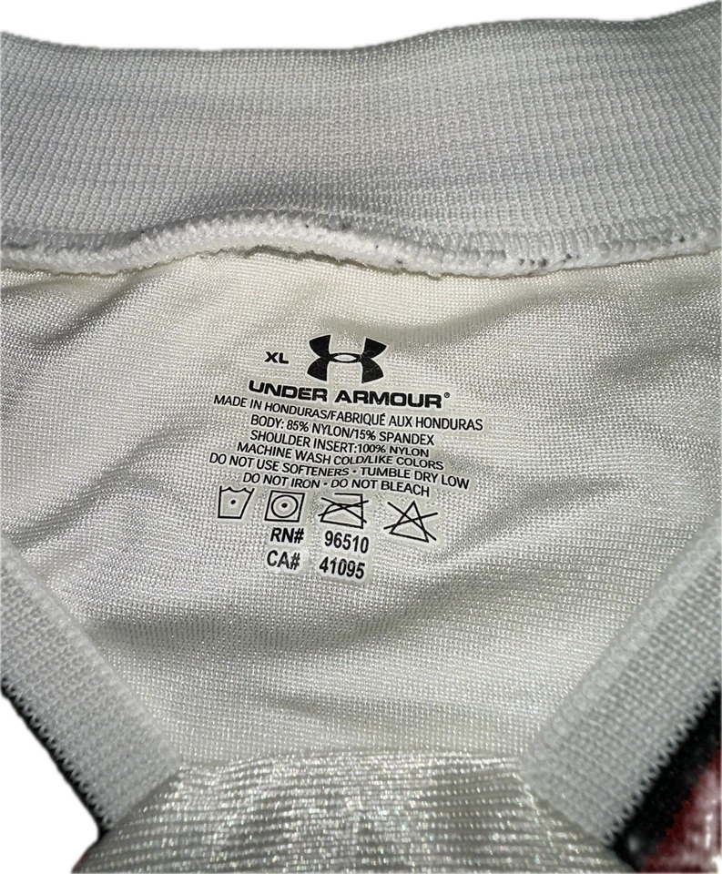 Camiseta de fútbol Maryland Terrapins #34 Under Armour blanca para hombre talla XL Terps Foto 3 de 4