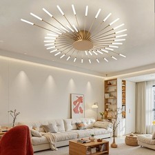 Gold Ceiling Light 42 Lights Dinning Room Indoor Fireworks Ceiling Light