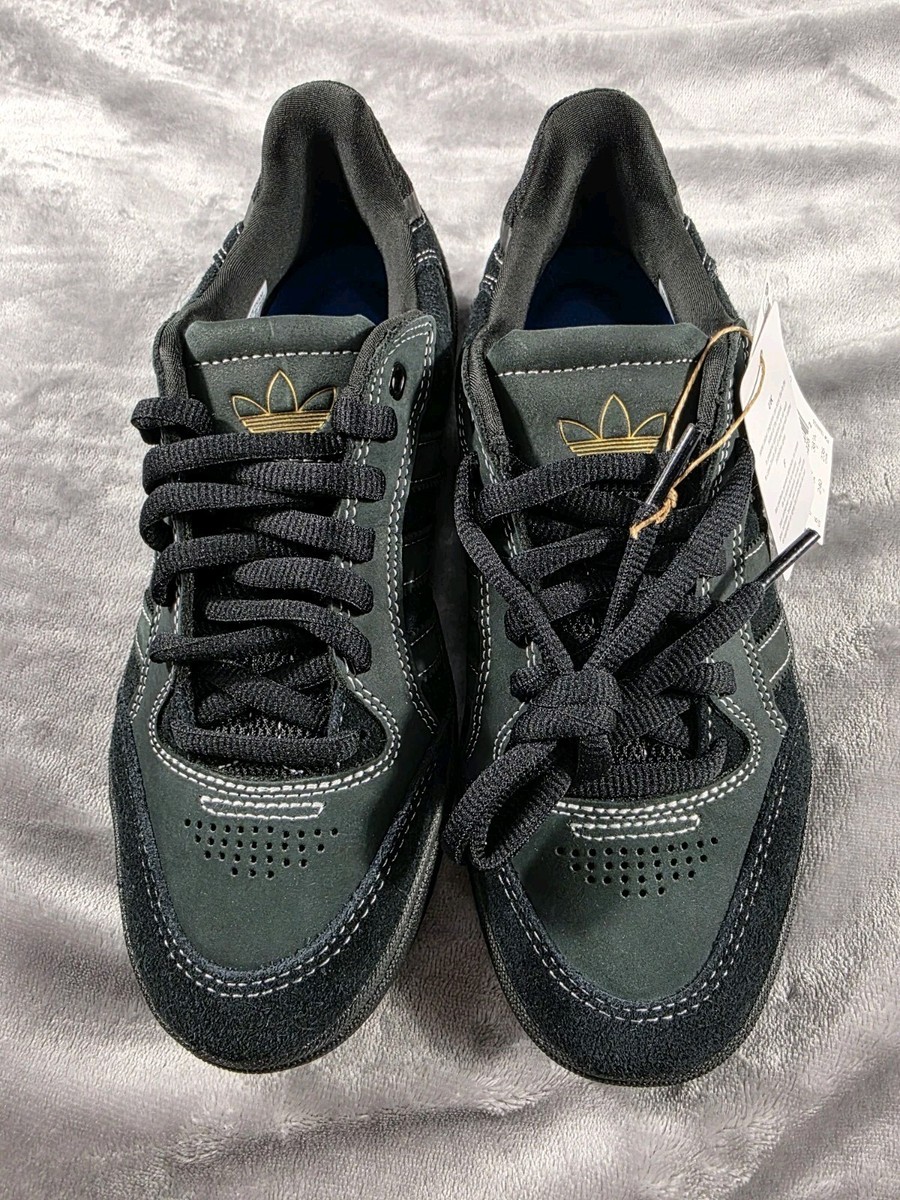 NIB Tyshawn Low Adidas Men's Black Skater Suede/Leather Shoes - Main Image