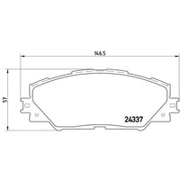 Bremsbelagsatz Brembo P 83 071, Vorne