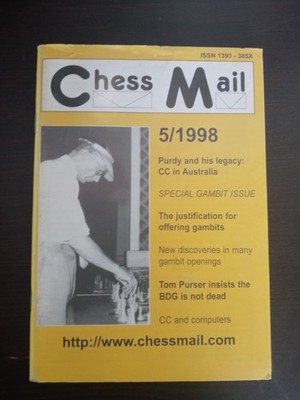 Chess Mail Magazine Issue 5/1998 Special Gambit Issue BDG Purdy Correspondence