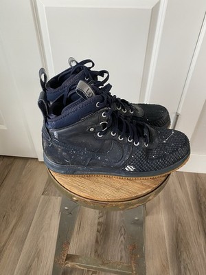 Nike Lunar Force 1 Duckboot Navy Blue Gum Size 12 1/2