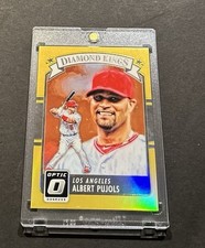 2016 DONRUSS OPTIC ALBERT PUJOLS DIAMOND KINGS GOLD PRIZM REFRACTOR #’d 04/10!