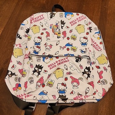 16'' Fast Forward Sanrio Backpack - Hello Kitty & Friends All Over Print White