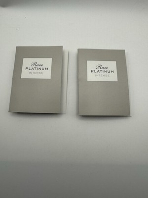 Avon Rare Platinum Intense Perfume Sample Vials Lot of 2 Eau de Parfum 0.02 oz