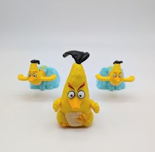 McDonald's Angry Birds Yellow Chuck Figures Toys And Launchers 2016 Rovio