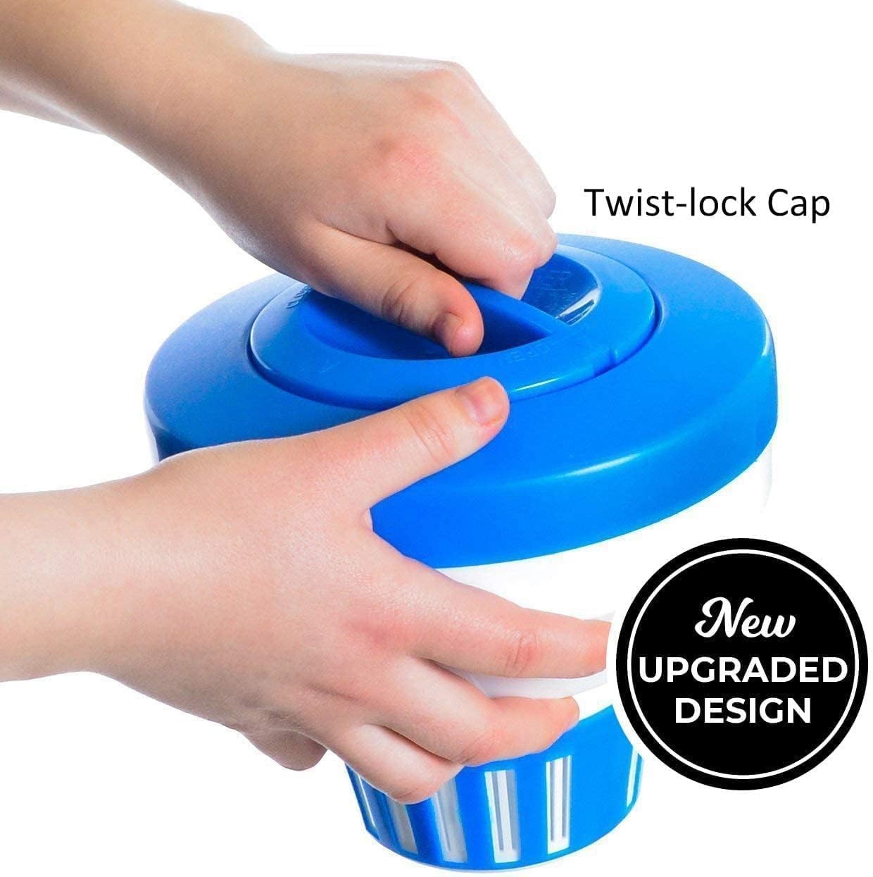 Floating Chlorine Dispenser, Pool Spa Chlorine/Bromine Floater,7" Large Capacity