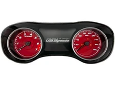 US Speedo Red Dodge Charger Gauge Face for Clusters 2015-2024 (180 MPH)