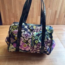 Vera Bradley Framed Satchel Bag retired Floral Nightingale